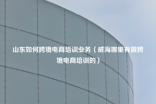 山东如何跨境电商培训业务（威海哪里有做跨境电商培训的）