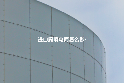 进口跨境电商怎么做?