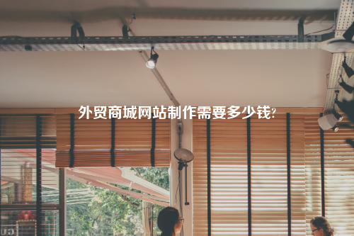外贸商城网站制作需要多少钱?