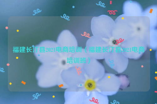 福建长汀县2021电商培训（福建长汀县2021电商培训班）