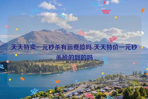 天天特卖一元秒杀有运费险吗-天天特价一元秒杀抢的到的吗