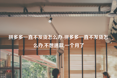 拼多多一直不发货怎么办-拼多多一直不发货怎么办,不想退款,一个月了