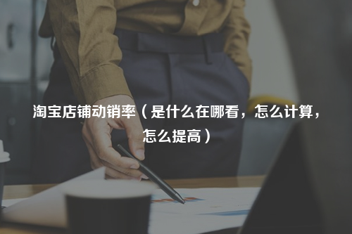 淘宝店铺动销率(是什么在哪看,怎么计算,怎么提高)