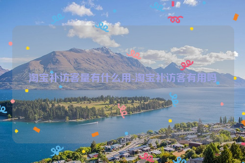 淘宝补访客量有什么用-淘宝补访客有用吗
