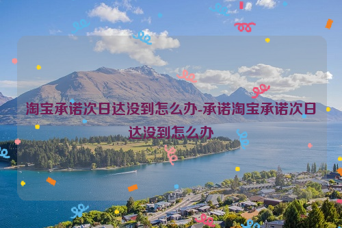 淘宝承诺次日达没到怎么办-承诺淘宝承诺次日达没到怎么办
